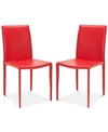 SAFAVIEH NOLYN SET OF 2 DINING CHAIRS