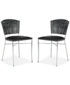 Safavieh Honner Set Of 2 Dining Chairs In Black