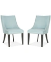 Safavieh Haldi Set Of 2 Dining Chairs In Light Blue