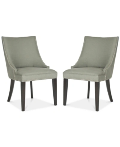 Safavieh Haldi Set Of 2 Dining Chairs In Granite