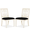 Safavieh Gitanna Set Of 2 Dining Chairs In Black