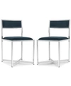 Safavieh Kasane Side Chair (set Of 2) In Navy