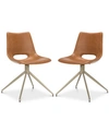 Safavieh Ghant Dining Chair (set Of 2) In Light Brown