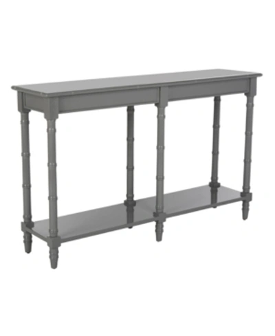 Safavieh Noam Modern Coastal Bamboo Console Table In Grey