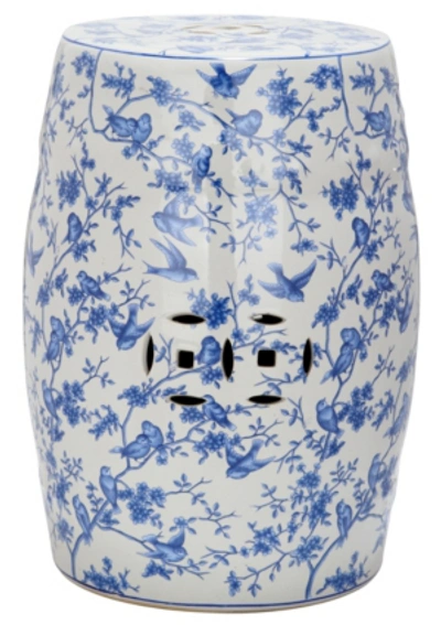 Safavieh Blue Birds Garden Stool