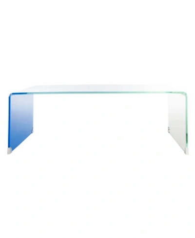 Safavieh Crysta Ombre Coffee Table In Blue