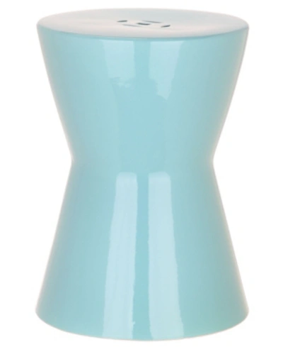 Safavieh Liana Garden Stool In Light Blue