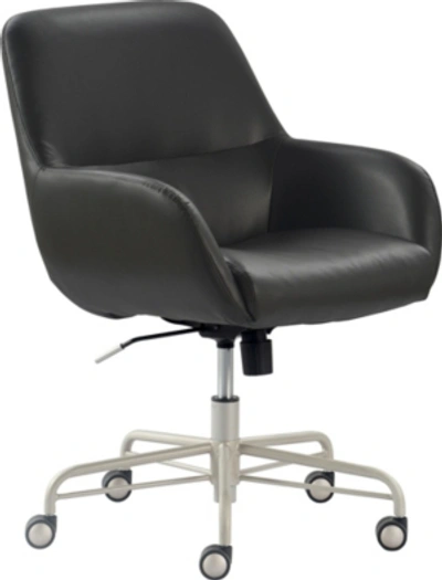 Tommy Hilfiger Forester Leather Office Chair In Charcoal