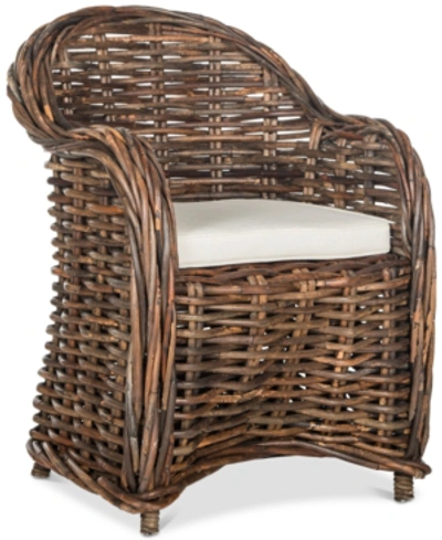 Safavieh Idelene Wicker Chair In Espresso