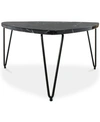 Safavieh Jacky Triangle Coffee Table In Black Marble