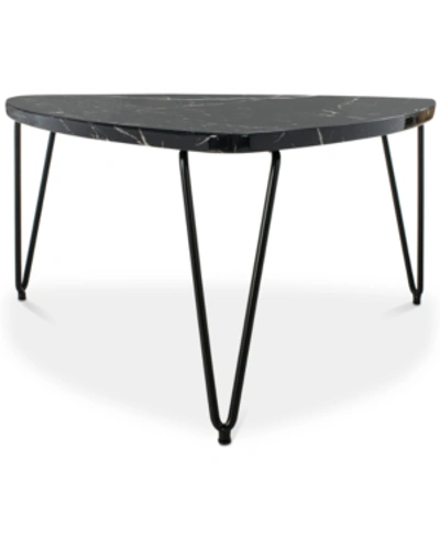 Safavieh Jacky Triangle Coffee Table In Black Marble
