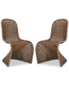 Safavieh Vlad Side Chair (set Of 2) In Walnut