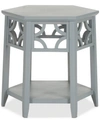 Safavieh Connor Hexagon End Table In Pearl Blue
