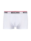 Moschino Logo Embroidered Boxers In White