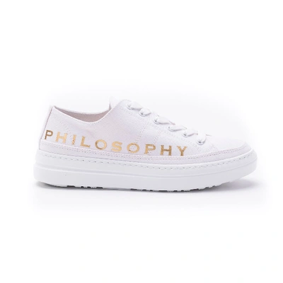 Philosophy Women's White Fabric Sneakers