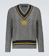 POLO RALPH LAUREN CABLE-KNIT CRICKET SWEATER,P00500080