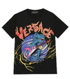 Versace Rock Dinosaur Graphic Tee In Black