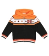 DOLCE & GABBANA EMBROIDERED COTTON HOODIE,P00506113