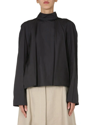 Lemaire Oversize Fit Shirt In Dove