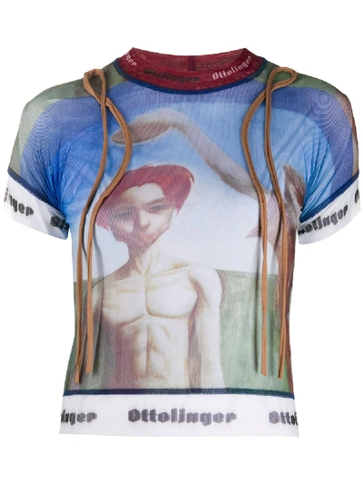 Ottolinger Graphic-print T-shirt In Blue
