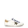 GOLDEN GOOSE SUPERSTAR DISTRESSED LEATHER SNEAKERS,3904540