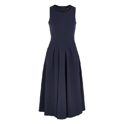 High Verity Navy Stretch-jersey Midi Dress