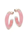 ALISON LOU 14K Goldplated & Lucite Small Jelly Hoop Earrings