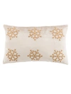 SAFAVIEH SYDNEE SNOWFLAKE PILLOW,0400010242178