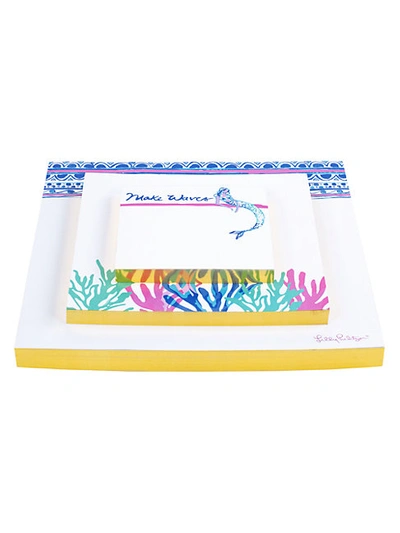 Lilly Pulitzer Mermaids Cove 3-piece Notepad Set