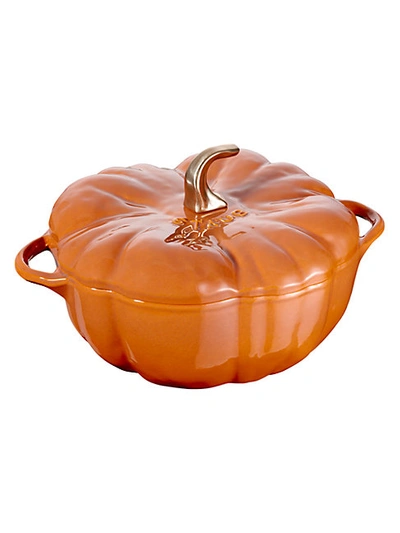 Staub 5-quart Pumpkin Cocotte With Cover In Burnt Orange