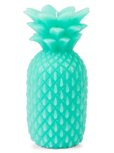 Sunnylife Large Pineapple Candle In Biscay Green