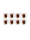 Zwilling J.a. Henckels Sorrento Plus 8-piece Double-wall Glass Coffee Mug Set