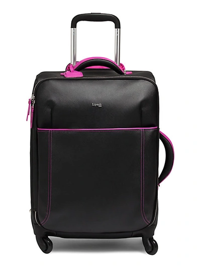 Lipault Variation 21.75-inch Carry-on Spinner Suitcase In Black Pink