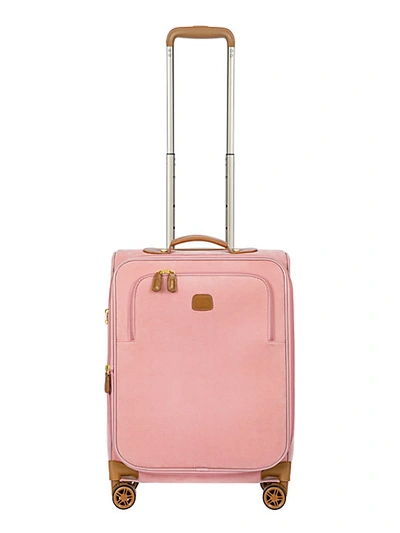 Bric's My Life 21" Carry-on Exapndable Spinner Suitcase In Pink
