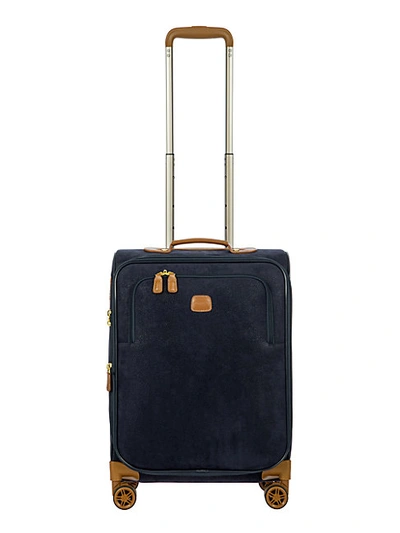 Bric's My Life 21" Carry-on Exapndable Spinner Suitcase In Blue