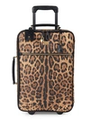 DOLCE & GABBANA ANIMAL-PRINT LEATHER SUITCASE,0400012533403