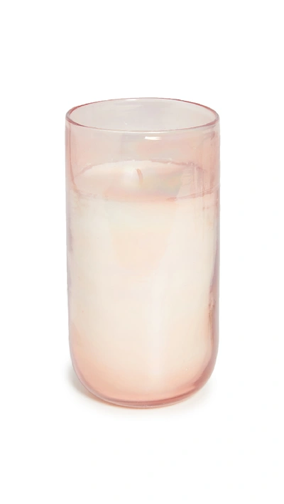 Anthropologie Large Unicorn Candle In Pink