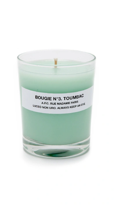 Apc Bougie No. 3 Toumbac Scented Candle In Green