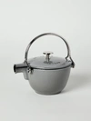 Staub Cast Iron Round Kettle In Grey