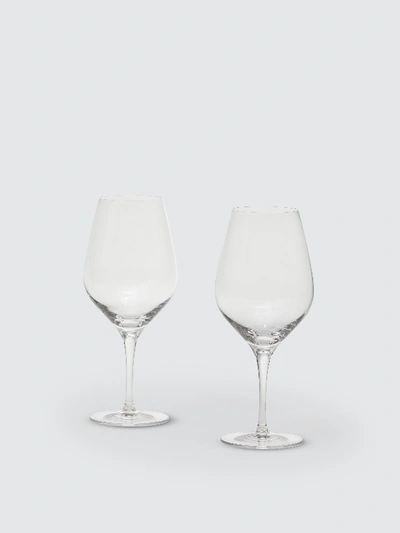 Aida Passion Connoiseur Wine Glass, Set Of 2 In White