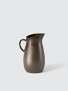Aida Raw Stoneware Jug With Handle In Brown
