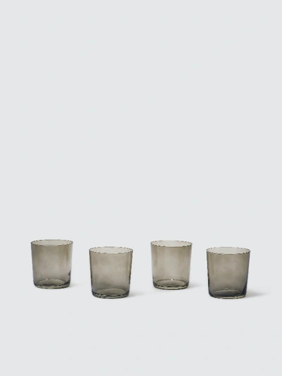 Aida Raw Water Glass, Set Of 4 In Grey