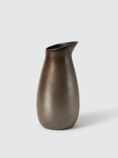 Aida Raw Stoneware Pitcher In Brown