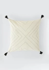 ANCHAL PROJECT ORGANIC COTTON GEO TASSEL THROW PILLOW COVER