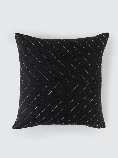 Anchal Project Organic Cotton Arrow Throw Pillow Cover In Black