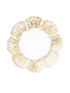 Vietri Rufolo Gold Canape Glass Plate