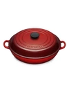 Le Creuset 3.5-quart Stoneware Braiser In Cherry