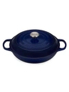 Le Creuset 3.5-quart Stoneware Braiser In Indigo