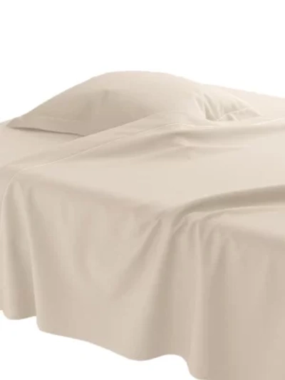 Anne De Solene Vexin Cotton Flat Sheet In Coco