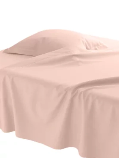 Anne De Solene Vexin Cotton Flat Sheet In Fleur De Cerisier